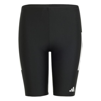 Adidas Unisex detské plavecké boxerky 3-Stripes Jammer 158 čierna / biela