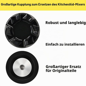 3x Spojka 9704230 Náhradné diely pre modely KitchenAid KSB52, KSB5, 5KSB52, 5KSB5, Spojka mixéra