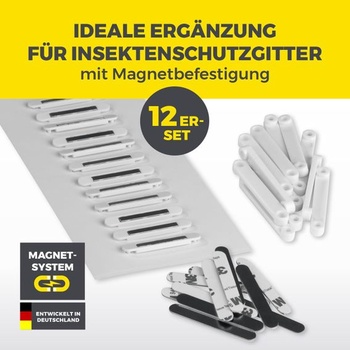 Samolepiace magnety EASYmaxx Insect Protect pre siete proti hmyzu | Samolepiace magnetické doštičky |