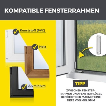 Samolepicí magnety EASYmaxx Insect Protect pro sítě proti hmyzu | Samolepicí magnetické destičky |