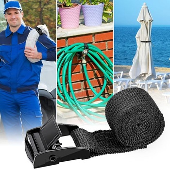 Krátke upevňovacie popruhy RIO Direct 50 cm, 10 kusov, čierne 0,5 m - 10 kusov - čierne
