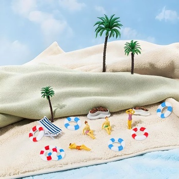 Milisten 10 miniatúrnych záchranných kruhov – veľké 2,5 cm, repliky záchranných kruhov pre domácich majstrov –