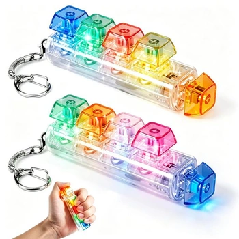 Joycabin 2dielna klávesnica fidget hračka s LED a kľúčenkou