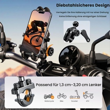Držiak na telefón na motocykel Thlevel Držiak na telefón na bicykel Držiak na telefón na motocykel