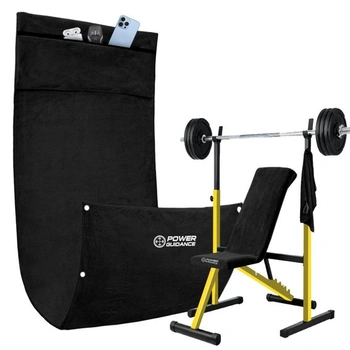 Súprava fitness uterákov POWER GUIDANCE (130x50 a 50x30cm) - Prémiový športový uterák z mikrovlákna s