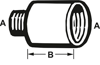 Cornat TEC382503 Predĺženie kohútika 3/4 x 30 mm, chróm, 3/4 palca