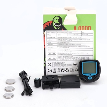 DINOKA LCD digitálny cyklocomputer, bezdrôtový a vodotesný, biely, 22 funkcií, automatická pamäť,