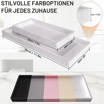 Silikónová vanička do kúpeľne, na kuchynskú dosku, dekoratívna vanička 20 x 10 cm na toaletnú
