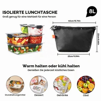 Izolovaná taška na oběd YUDANSI 8 l