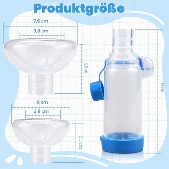 Rozperka pre inhalátor pre domácich miláčikov s 2 maskami pre mačky a psy, aerosólová komora s