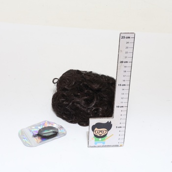 RUWISS Rozcuchaný drdol Krátký kudrnatý culík Prodlužování vlasů Elastická šňůrka Volný drdol