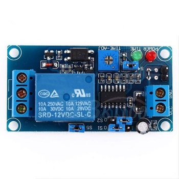 Modul časového relé pre DC 12V oneskorené zapnutie/vypnutie s časovačom