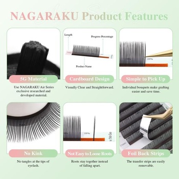 NAGARAKU 5D Pre-made Bouquet Riasy Kvetinové hroty Jemné Objemné Manga Víla Unikátny uchytenie 5