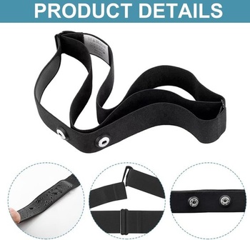 Hrudný pás Polar Pro, pás s monitorom tepovej frekvencie, kardio pás nastaviteľný pre senzor tepovej