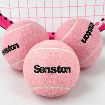 Senston 3balení odolných tenisových loptičiek pre tréning a voľný čas, ružové