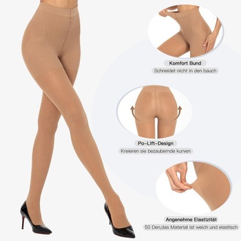 Dámske kompresné pančucháče MANZI 10-15 mm/Hg, tvarujúce pančucháče, nepriehľadné, veľkosť M, 2