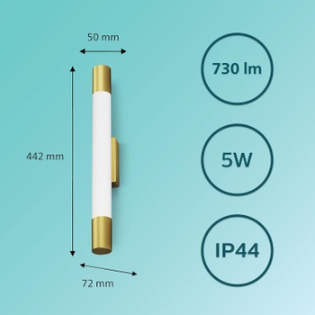 Kúpeľňové svietidlo Phillips Rover 5W 750 lm
