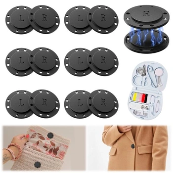 6 párov magnetických gombíkov, patentné gombíky, magnetické…