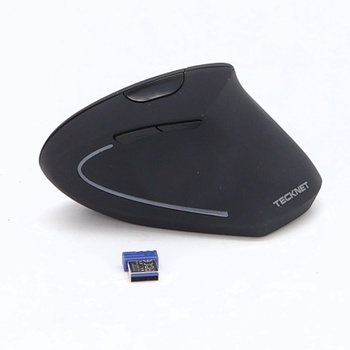 Bezdrôtová myš TECKNET 2.4G vertikálna, ergonomická, tichá, nastaviteľná s 5 úrovňami, 4800 DPI, 6