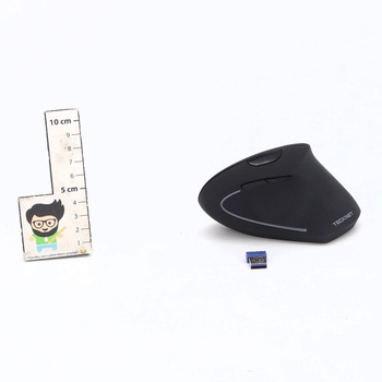 Bezdrôtová myš TECKNET 2.4G vertikálna, ergonomická, tichá, nastaviteľná s 5 úrovňami, 4800 DPI, 6