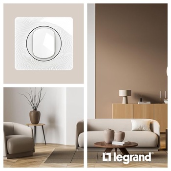 LEGRAND - Krycí deska Céliane – Krycí deska pro zásuvky a vypínače Céliane – 1 přihrádka – Bílá s