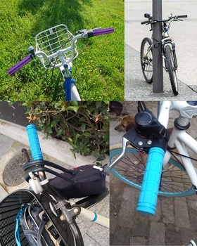 MSDADA Cyklistické rukoväte Pohodlné mäkké gumové riadidlá Protišmykové nárazuvzdorné rukoväte pre