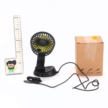 Nircho ventilátor do auta, ventilátor do auta 360 ° otočný 12V zapaľovač cigariet do auta Chladiace
