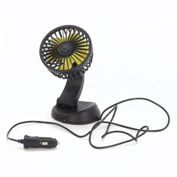 Nircho ventilátor do auta, ventilátor do auta 360 ° otočný 12V zapaľovač cigariet do auta Chladiace