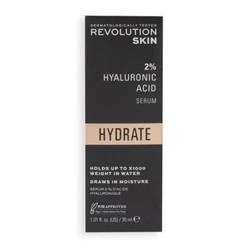 Revolution Skincare London Hyaluronic Acid Serum, vypĺňa, zjemňuje a hydratuje pleť, 2% roztok,