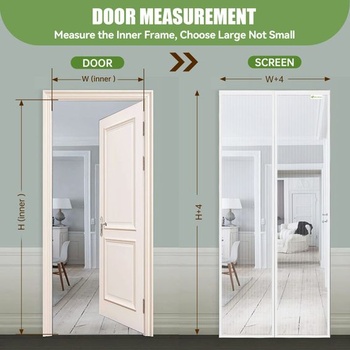 Síť proti hmyzu na dveře 90x210cm, Meet Beauty síť proti hmyzu na balkonové dveře bílá, magnetická