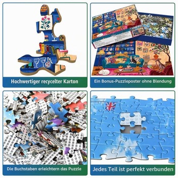 1000dielne puzzle pre dospelých - Farebná obývacia izba