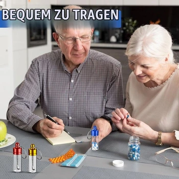 3dílná sada na šňupací tabák, mini skleněné dózy o výšce 6 cm s kroužkem na klíče (červený, zlatý,
