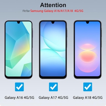 Ochranné tvrdené sklo SPARIN pre Samsung Galaxy A18/A17/A16, 5G/4G, balenie po 3 kusoch.