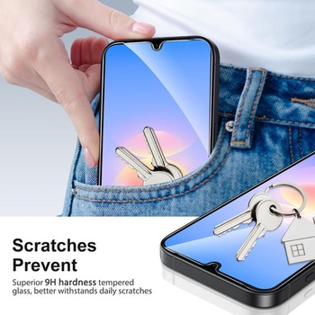 Ochranné tvrzené sklo SPARIN pro Samsung Galaxy A18/A17/A16, 5G/4G, balení po 3 kusech.