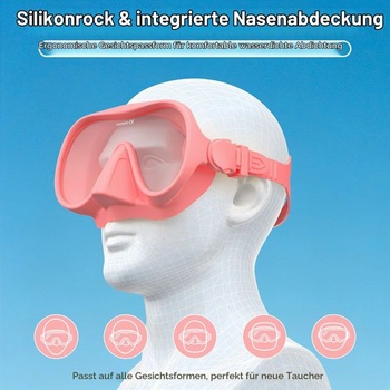 Šnorchlovacie vybavenie pre dospelých, sada na šnorchlovanie pre dospelých, potápačská maska,