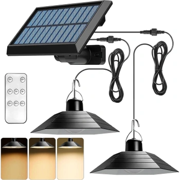 Solárna lampa BYZESTY čierna