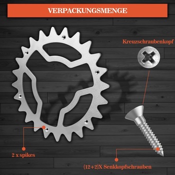 Hroty pro robotické sekačky Worx Landroid model S/M, tloušťka 2 mm, vylepšená trakce, zapuštěné