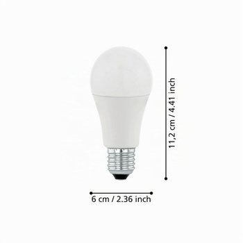 LED žiarovka EGLO E27, stmievateľná, 11 wattov (ekvivalent 75 wattov), ​​teplá biela, 1055 lúmenov, A60,