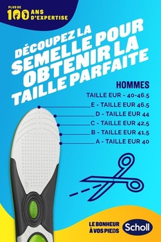 Vložky Scholl LiquiFlex pre každodennú oporu – Veľkosti pánskej obuvi 41–46,5 – Pamäťová pena a