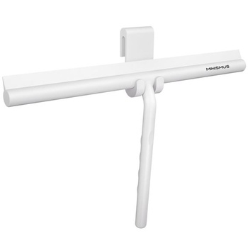 Sprchová stierka Minimism, sprchová stierka s držiakom, 33 cm, biela