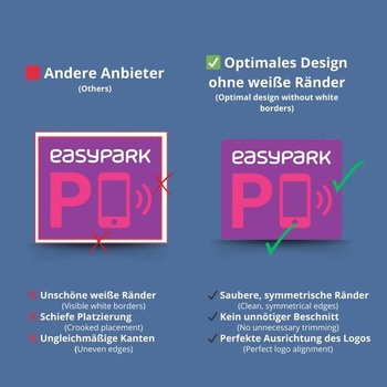 Samolepka na okno EASYPARK Easy Park – Malá samolepka na parkovaciu vinete (5 x 4 cm) na čelné sklo