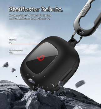 Průhledné pouzdro SURITCH kompatibilní s ochranným pouzdrem Beats Fit Pro [tenký design] [odolné