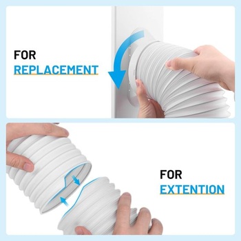 Flexibilní hadice pro klimatizaci, délka 1,5 m, průměr 150 mm, pro klimatizace, digestoře, sušičky