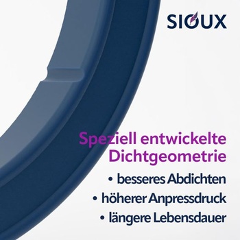 SIOUX Vylepšený O-krúžok tesnenia Portafilter E61 8,1 mm pre kávovary na espresso, pasuje aj na