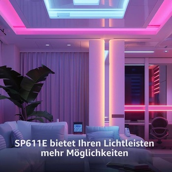 WS2812B WS2811 RGB IR diaľkové ovládanie SP611E Duálny výstup Bluetooth LED ovládač Synchronizácia
