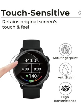 Balení 6 ochranných fólií pro Garmin Vivoactive 6, tvrzené skleněné fólie, TPU ochranná fólie pro