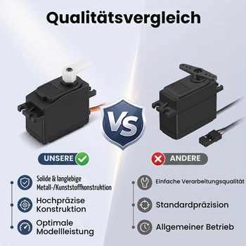 RC servomotor, kovové servo riadenia kompatibilné s autom s pohonom všetkých kolies 144001 1:14, presný