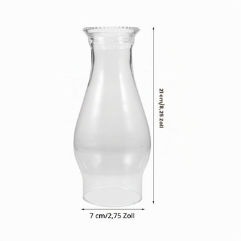 Náhradné sklo Amosfun pre olejovú lampu 7,3 cm Ø sklenené tienidlo na petrolejovú lampu vo