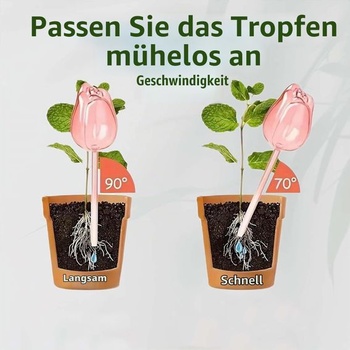 4 samozavlažovacie tŕne na rastliny, 170 ml, automatické zavlažovanie rastlín, samozavlažovanie pre