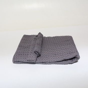 Utopia Bedding 100% bavlnená deka s vaflovou väzbou, 300 g/m² (antracitová - 228 x 182 cm), mäkká,